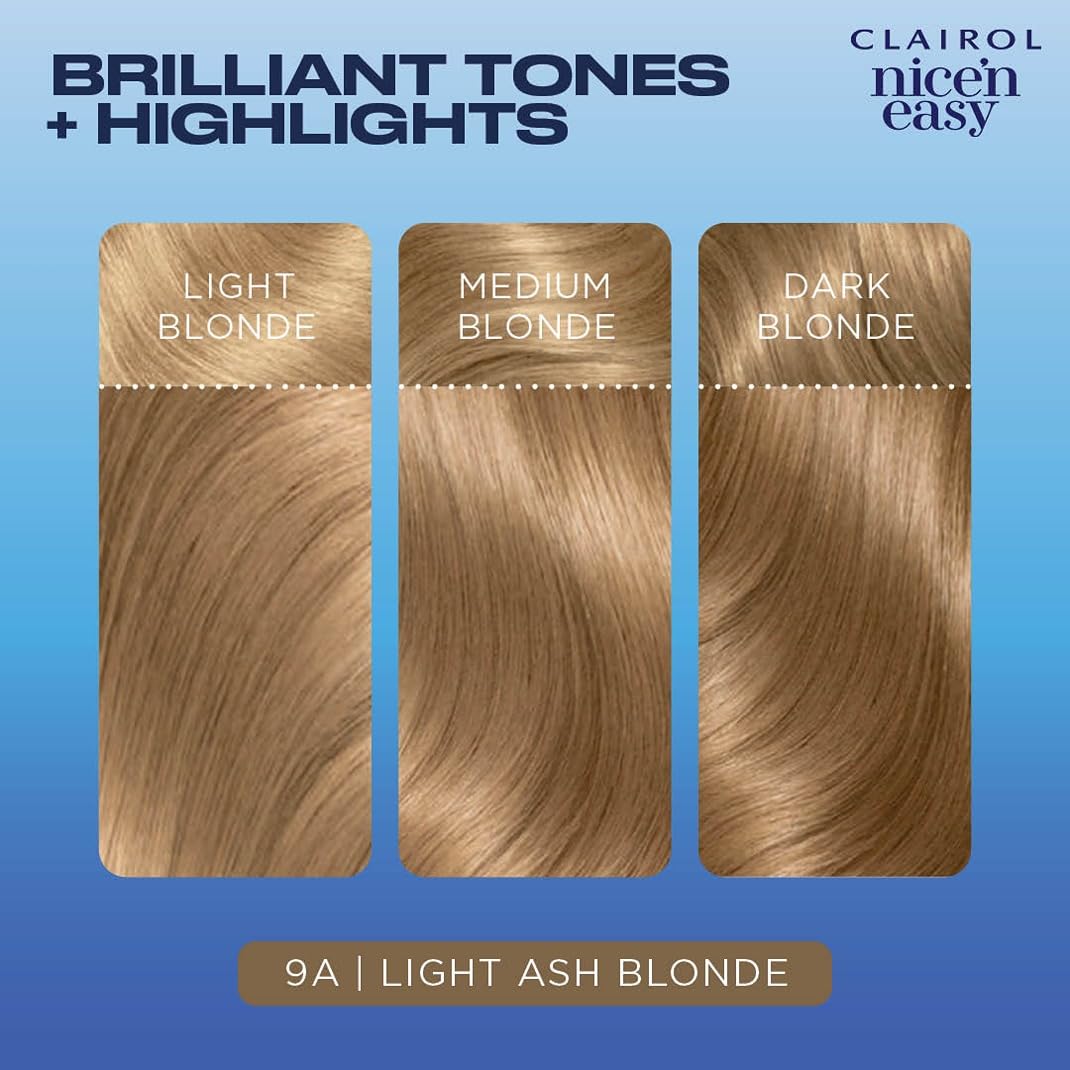 Clairol Nice 'n Easy Permanent Hair Color, [9A] Light Ash Blonde 1 ea Beauty & Personal Care Clairol