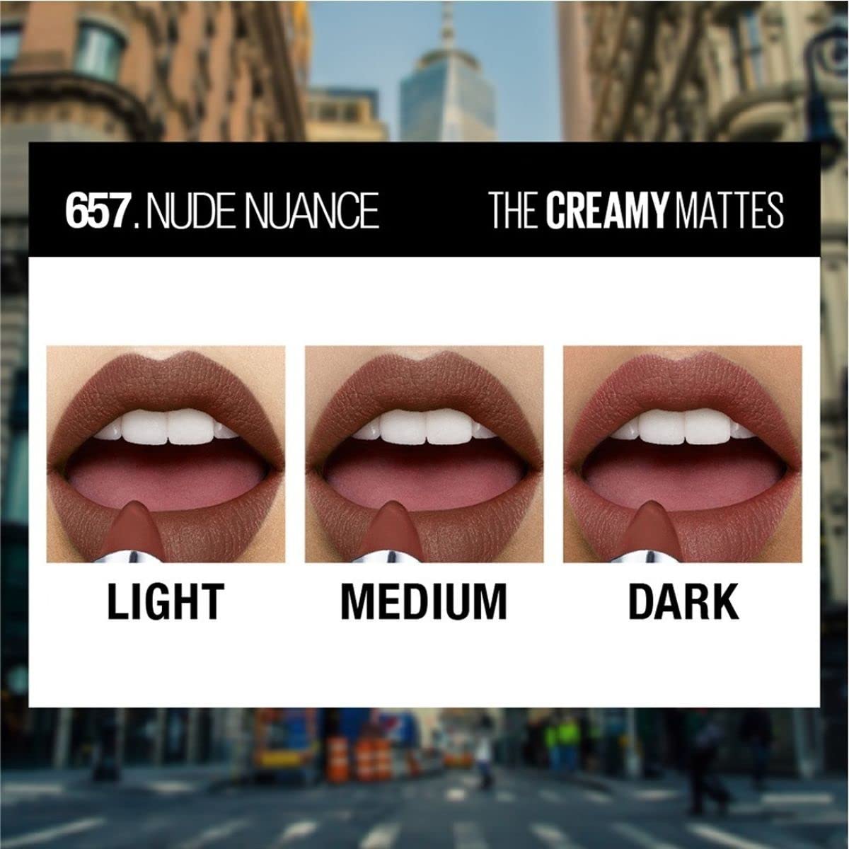 Maybelline New York Color Sensational Creamy Matte Lip Color, Nude Nuance 0.15 oz (Pack of 3) Beauty & Personal Care MAYBELLINE