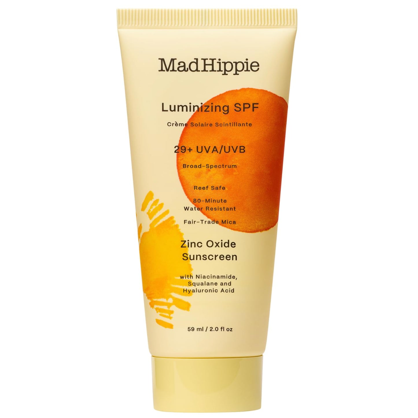 Mad Hippie Luminizing SPF 29+, Zinc Oxide Sunscreen, Reef-Safe Face Cream with Niacinamide & Hyaluronic Acid, 2 Oz Beauty & Personal Care Mad Hippie
