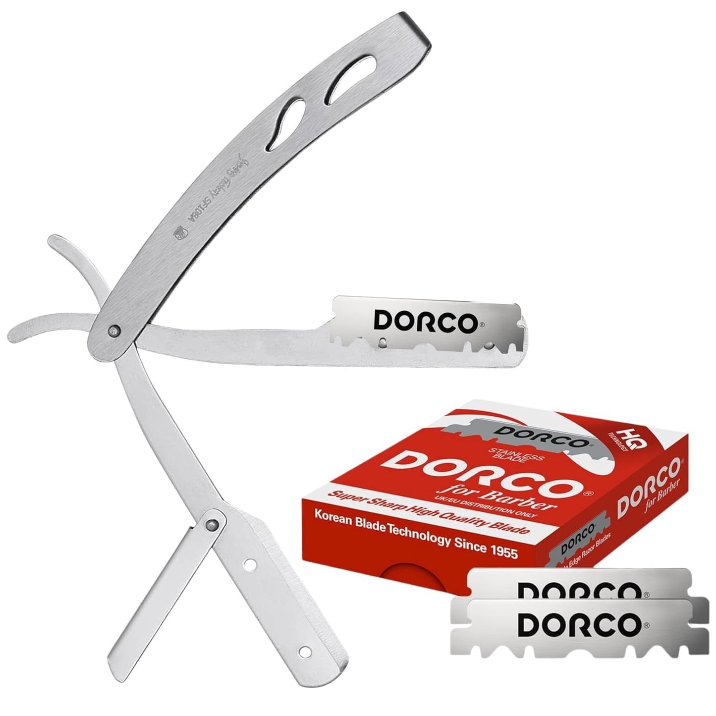 The Shave Factory Straight Edge Razor Kit - with Single Stainless Steel razors (Matte + Red) Beauty and Personal Care the shave factory