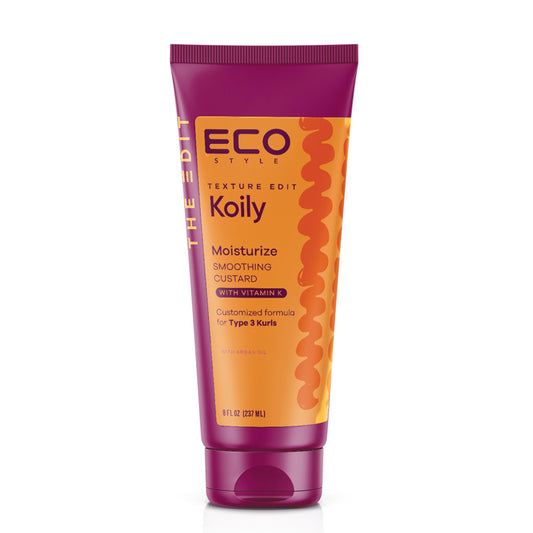 Eco Style, Texture Edit, Koily Moisturize Smoothing Butter for Type 4 curly hair - A sulfate-free, ultra-rich curly hair conditioner that provides Beauty & Personal Care Eco Style