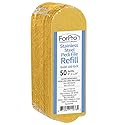 ForPro Professional Collection Stainless Steel Pedi File Refill, 180 Grit, Gold, EZ-Strip Peel Pedicure Refill Pads, 1.25” W x 4” L, 50-Count Beauty & Personal Care ForPro Professional Collection