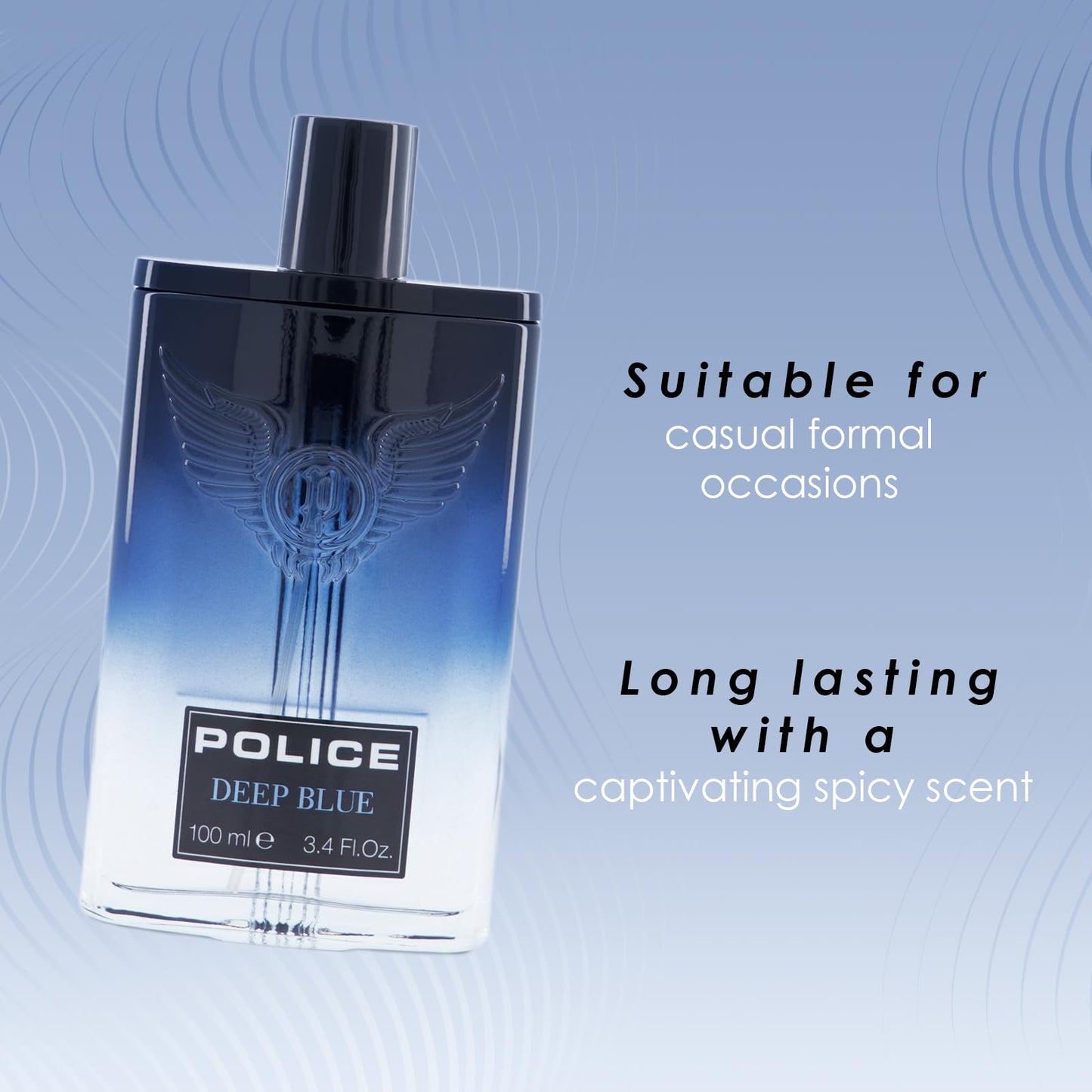 Police Deep Blue for Men - 3.4 oz EDT Spray Beauty & Personal Care Police