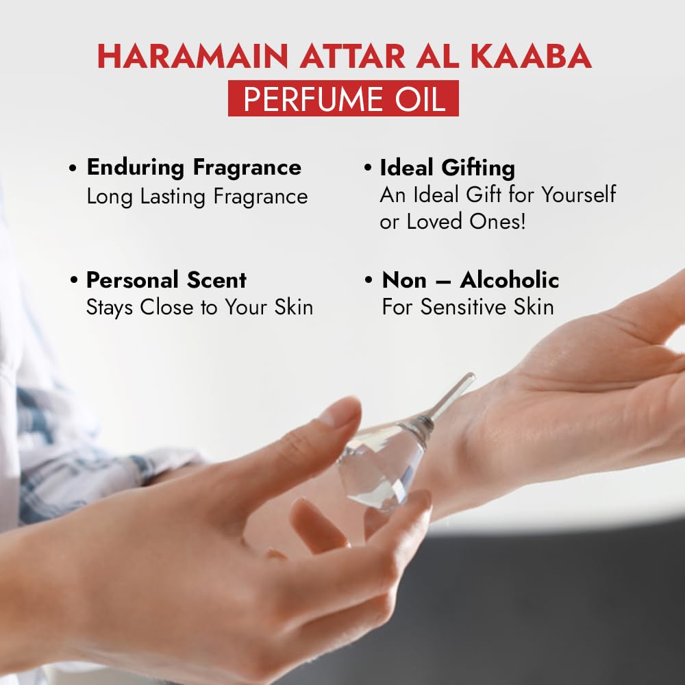 Attar Al Kaaba by Al Haramain for Unisex - 0.84 oz Parfum Oil Beauty & Personal Care Al Haramain