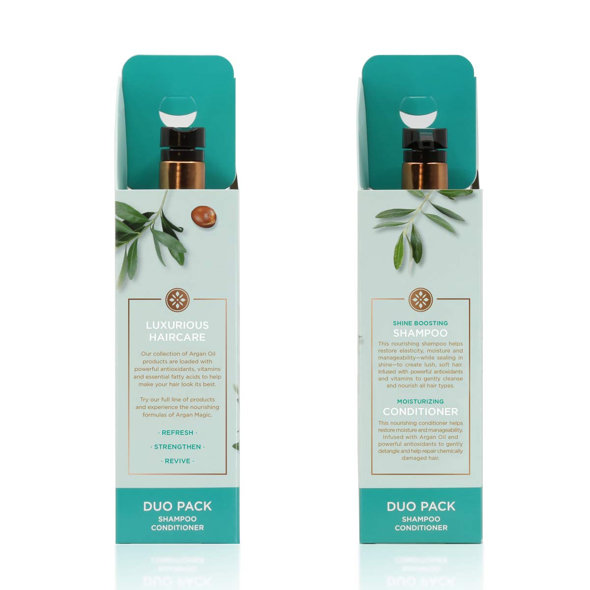Argan Magic Shine Boosting Shampoo & Moisturizing Conditioner Duo - Gently Cleanses, Boosts Shine, Controls Frizz, Restores Moisture, Detangles | Beauty & Personal Care Argan Magic