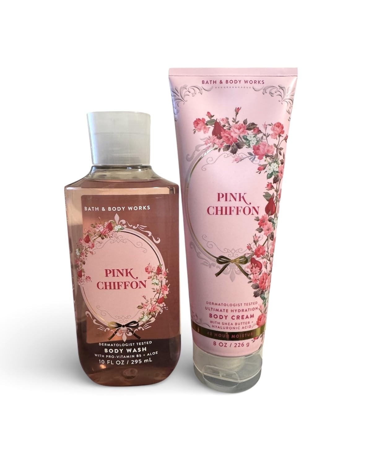 Bundle Pack Bath Body Works PINK CHIFFON Body Cream & Shower Gel Combo Pack Beauty & Personal Care Bath & Body Works