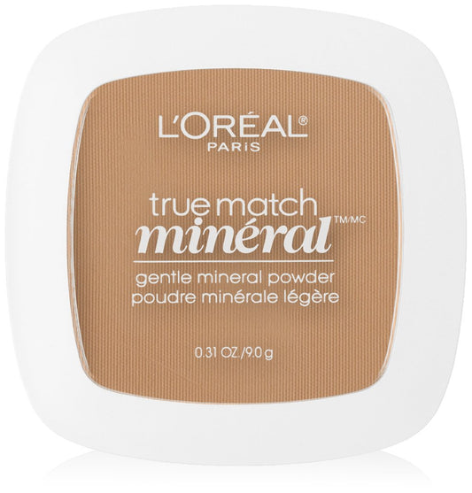 L’Oréal Paris True Match Mineral Pressed Powder, Classic Tan, 0.31 Ounce