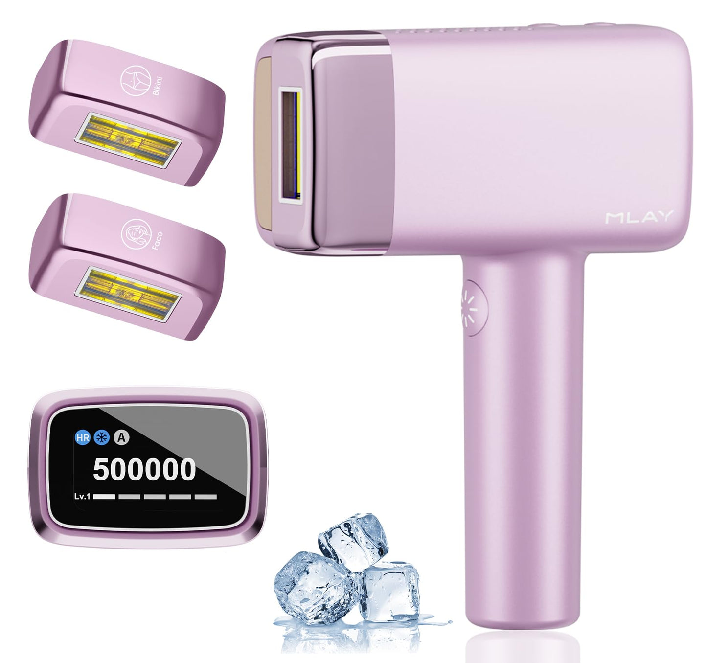 MLAY IPL Laser Hair Removal, Hair Removal Device with Ice Cooling Painless Hair Removal for Women & Men, Permanent Hair Removal at Home for Arms Beauty and Personal Care MLAY