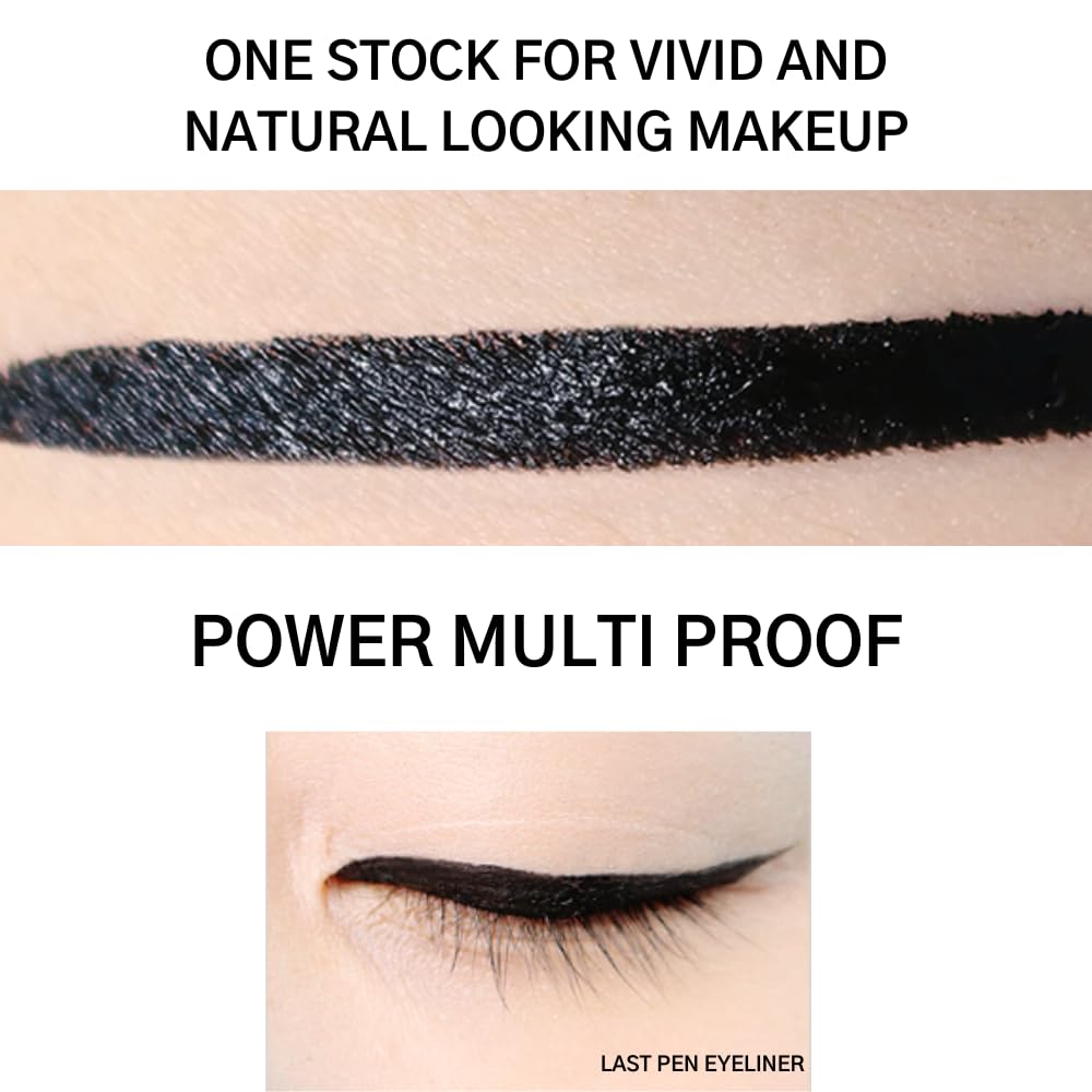 BBIA Last Pen Eyeliner - Waterproof Liquid Pen Eye Liner Long-Lasing Quick Dry Multi-Proof Easy Drawing Ink Tank Type with Precise & Flexible Fine… Beauty & Personal Care BBI@ BBIA