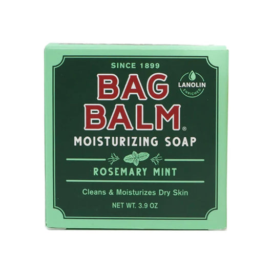 Bag Balm Moisturizing Bar Soap - Gentle Soap for Dry Skin with Lanolin - Hand & Body Cleansing Balm - Rosemary & Mint Scented Sensitive Skin Bar Soap Beauty & Personal Care Bag Balm
