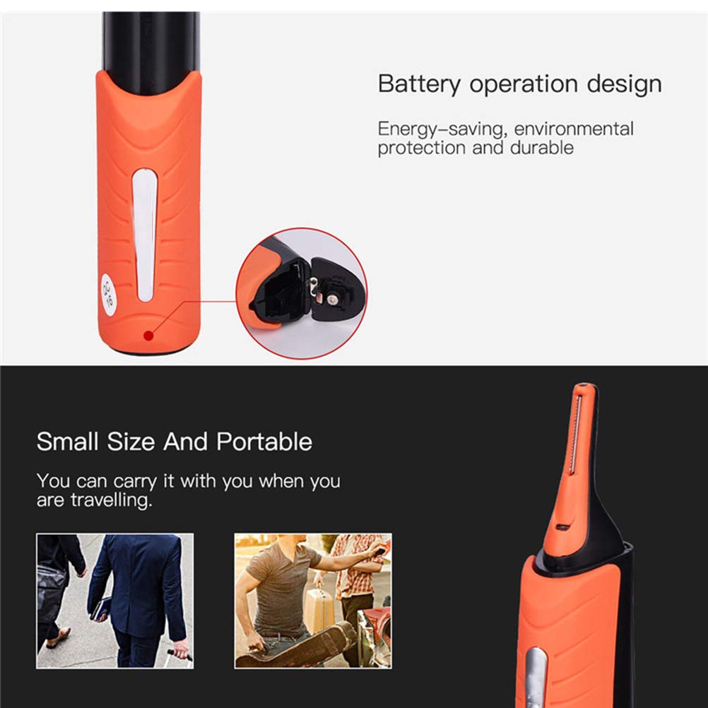 shenruifa Electric Nose Hair Trimmer, Integrated Design, Easy to Grip and Carry, LED Light, Two Comb Attachments, for Nose, Eyebrows, Beard, Beauty and Personal Care shenruifa