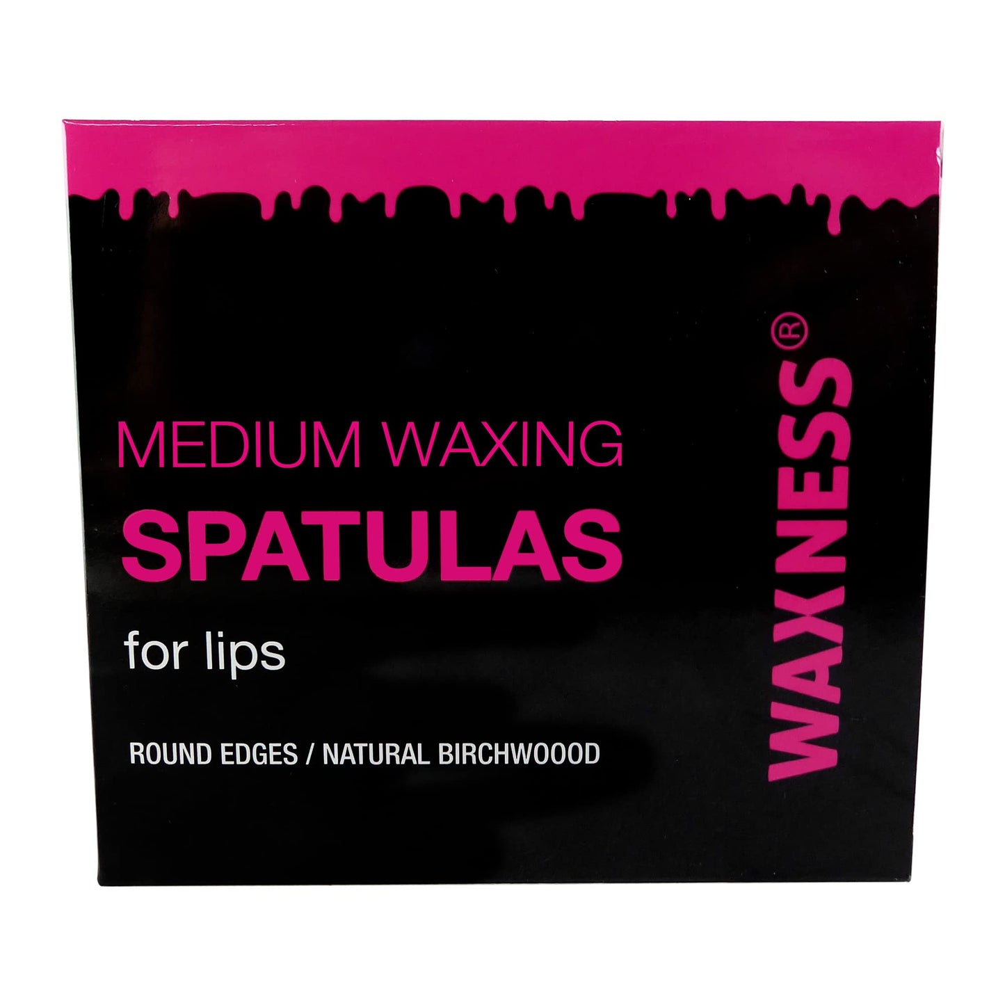 Waxness Medium Waxing Wooden Spatula Applicator for Lips 100 pcs Beauty and Personal Care Wax Necessities