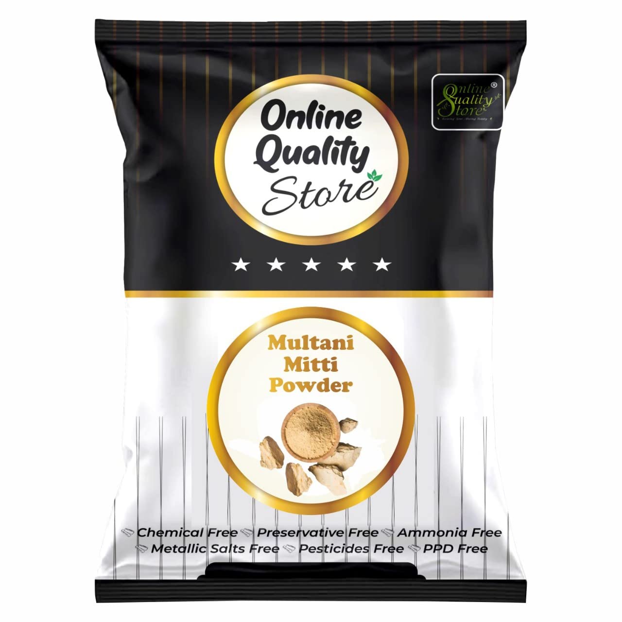 Online Quality Store 100% Herbal Multani Mitti_100g - Multani Mud Mitti | Indian Healing Clay | Bentonite Clay | Face Pack Pure & Natural Powder Beauty & Personal Care Online Quality Store