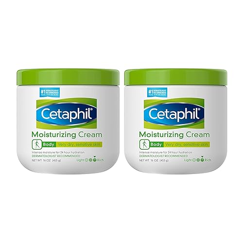 Cetaphil Moisturizing Cream, 16oz (Pack of 2), Hydrating Moisturizer For Dry To Very Dry, Sensitive Skin, Body Cream Completely Restores Skin Barrier Beauty & Personal Care Cetaphil