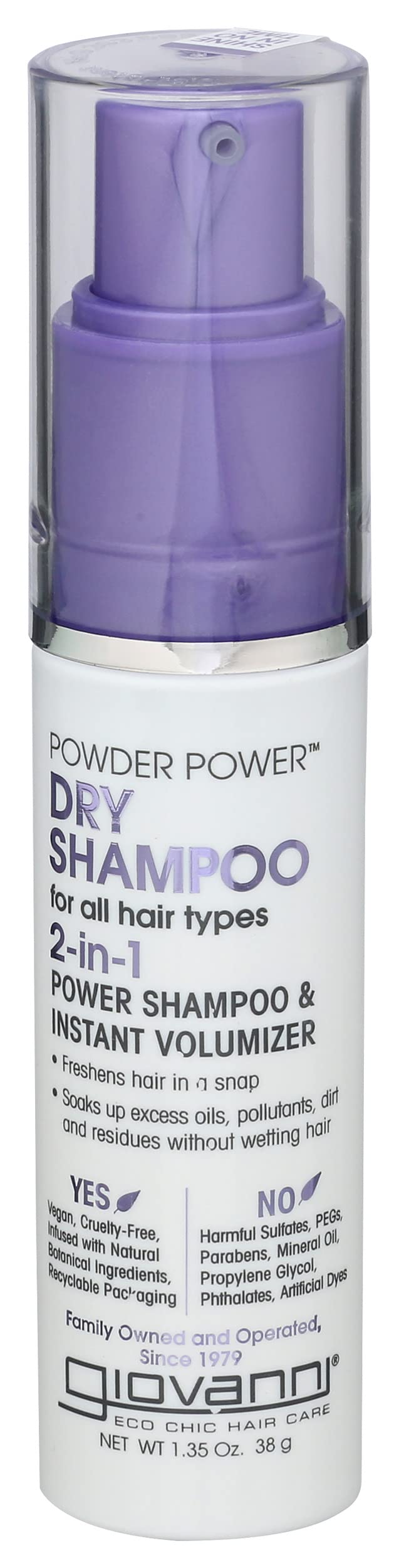GIOVANNI Powder Power Dry Shampoo And Instant Volumizer, 1.7 Ounces