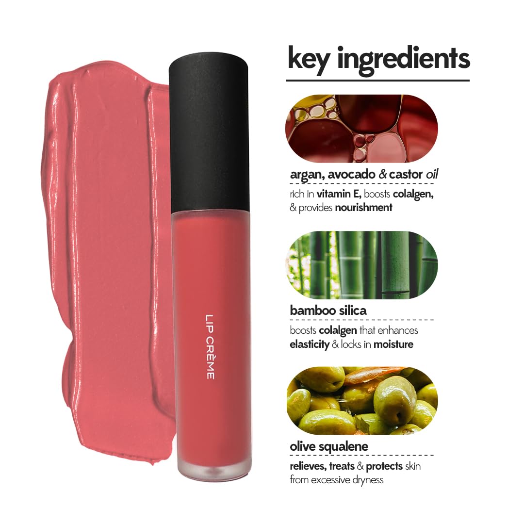 RUBY'S ORGANICS Liquid Lipstick Weightless Creme Finish | Silky Smooth Texture | Highly Pigmented, Soft Velvet Finish | Long Lasting Rich Color | Beauty & Personal Care RUBY'S ORGANICS