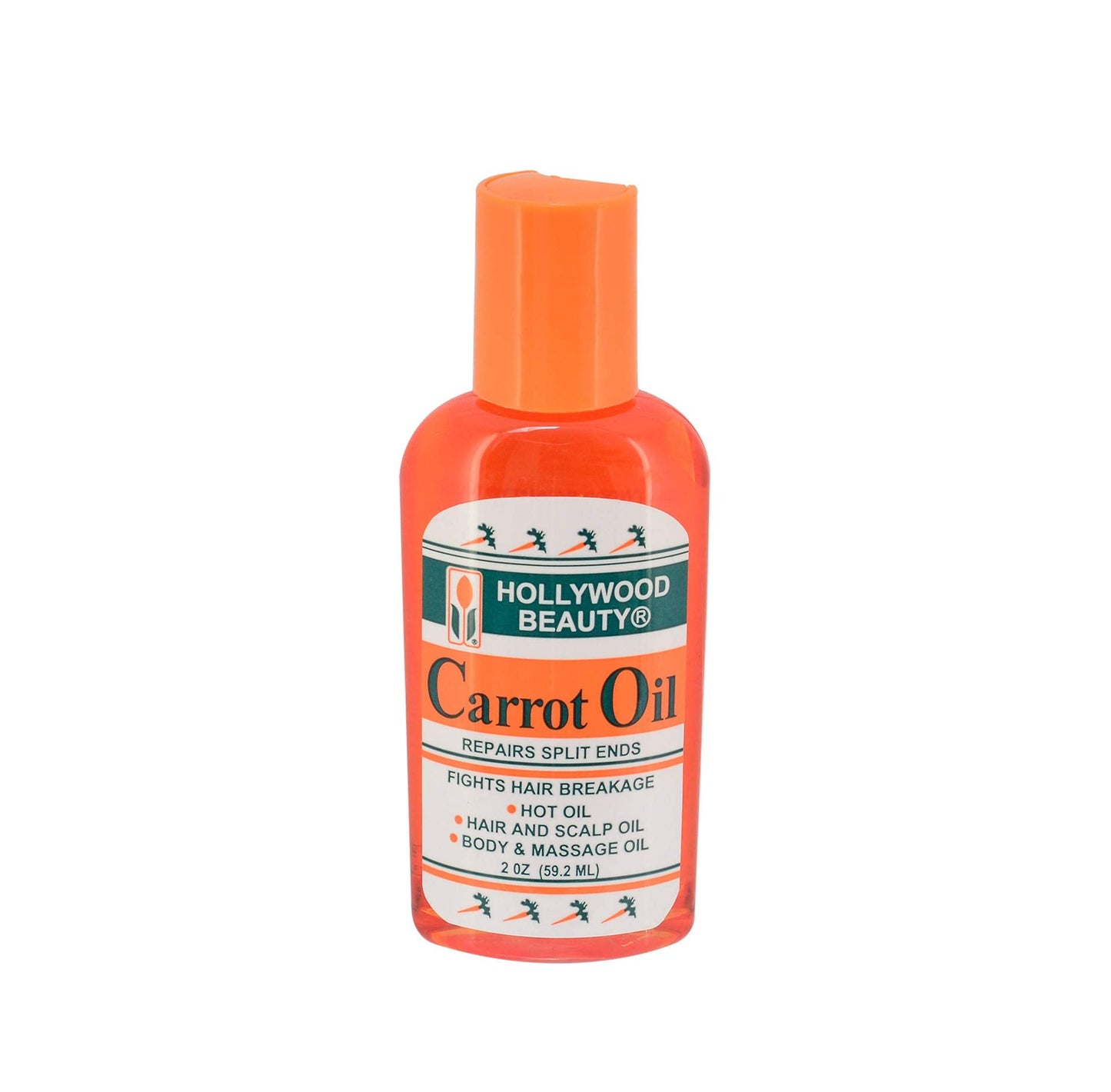 Hollywood Beauty Carrot Oil Repairs Damage Hair & Split Ends 2 oz (Pack of 3) Beauty & Personal Care Hollywood Beauty