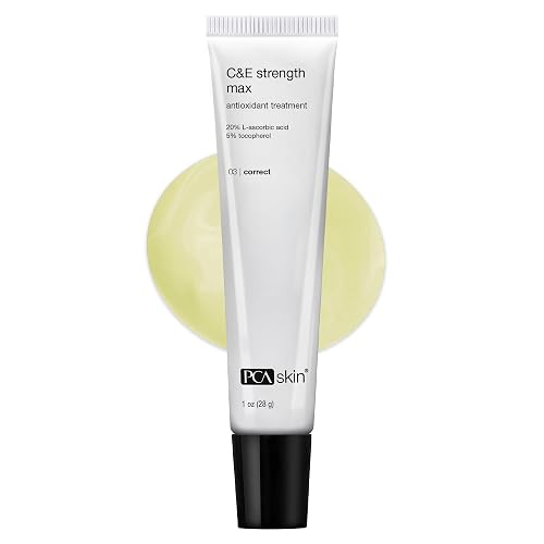 PCA SKIN Strength Max Vitamin E and Vitamin C Serum, Anti Wrinkle Face Serum for Brightening Skin, 1.0 fl oz Tube Beauty & Personal Care PCA SKIN