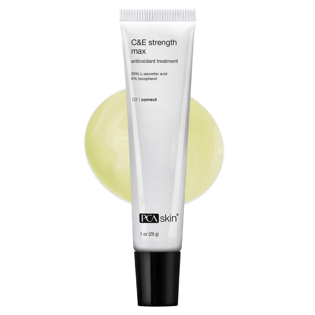 PCA SKIN Strength Max Vitamin E and Vitamin C Serum, Anti Wrinkle Face Serum for Brightening Skin, 1.0 fl oz Tube Beauty & Personal Care PCA SKIN