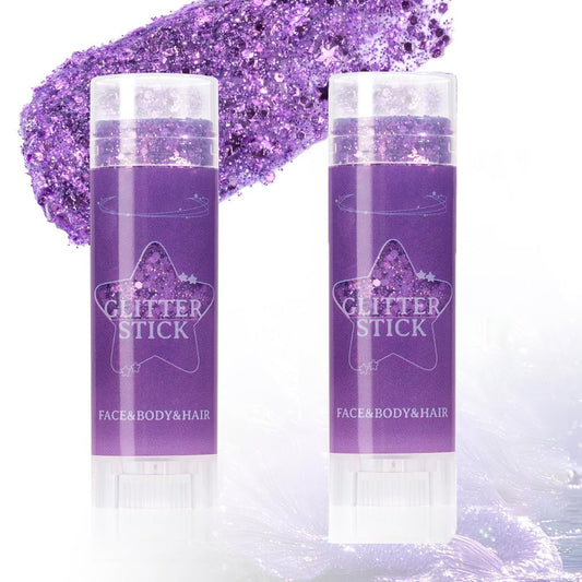 TAIKELOP 2 PCS Face Body Glitter, Face Glitter Body Gel Sequins Shimmer Liquid Eyeshadow, Hair Glitter Sparkles Chunky Face Glitter Gel for Girls Beauty & Personal Care TAIKELOP