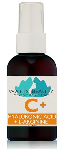 Watts Beauty Supercharged Vitamin C Serum with Moisturizing Hyaluronic Acid - Advanced Antioxidant Face and Body Serum - 2 oz Beauty & Personal Care Watts Beauty