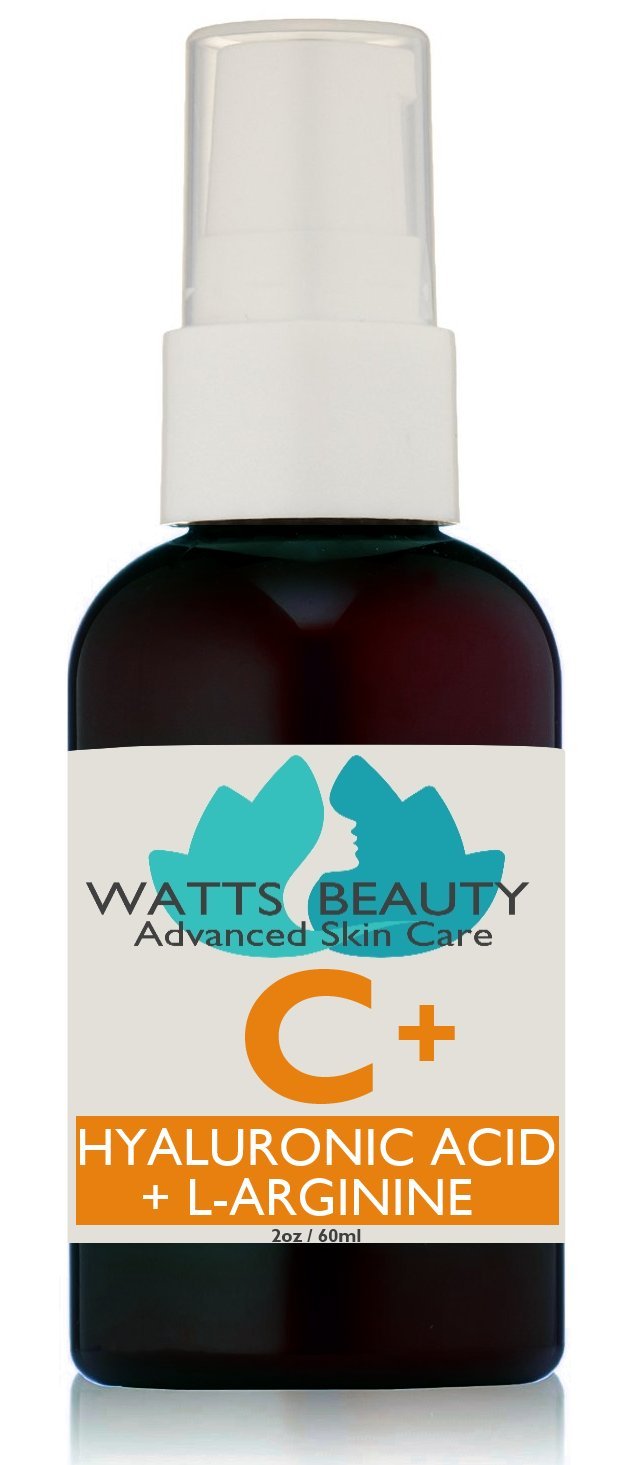 Watts Beauty Supercharged Vitamin C Serum with Moisturizing Hyaluronic Acid - Advanced Antioxidant Face and Body Serum - 2 oz Beauty & Personal Care Watts Beauty