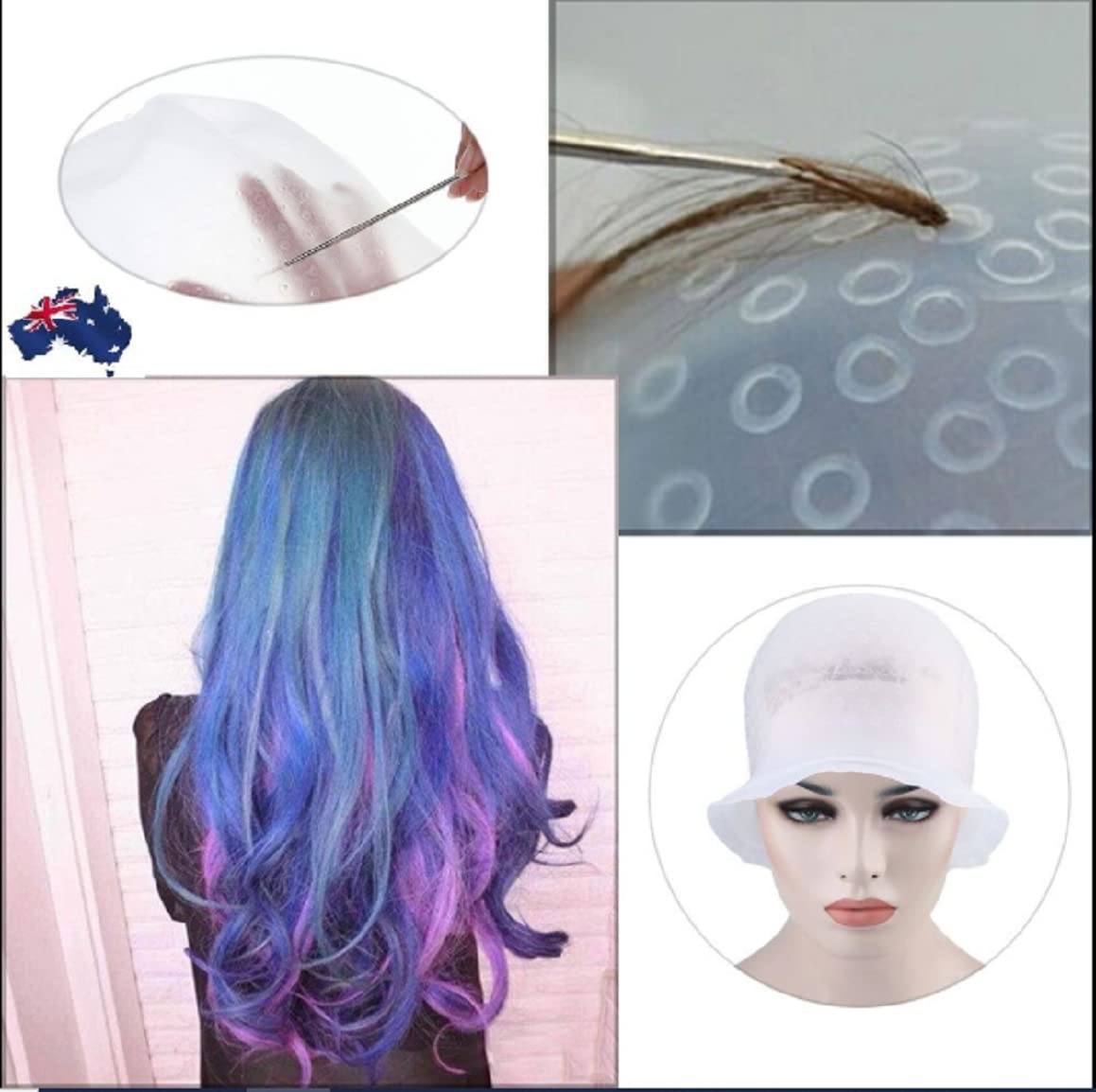 MAGICAP Pro Salon Silicon Hairdressing Highlighting Frosting Cap & FREE Hook Beauty & Personal Care Magicap