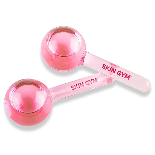 Skin Gym Ice Globe Beauty Balls, Pink Liquid Cryocicles, Cooling Face Roller for Smooth Skin & Enhanced Glow Beauty & Personal Care SKIN GYM