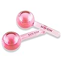 Skin Gym Ice Globe Beauty Balls, Pink Liquid Cryocicles, Cooling Face Roller for Smooth Skin & Enhanced Glow Beauty & Personal Care SKIN GYM