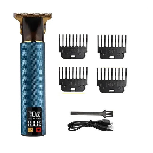 Razors Vintage Electric Hair Clipper T9 Hair Trimmer Digital Display Hair Cutting Machine USB Charging Trimmer Professional Barber(LCD Blue) Beauty and Personal Care EWKYLSEM