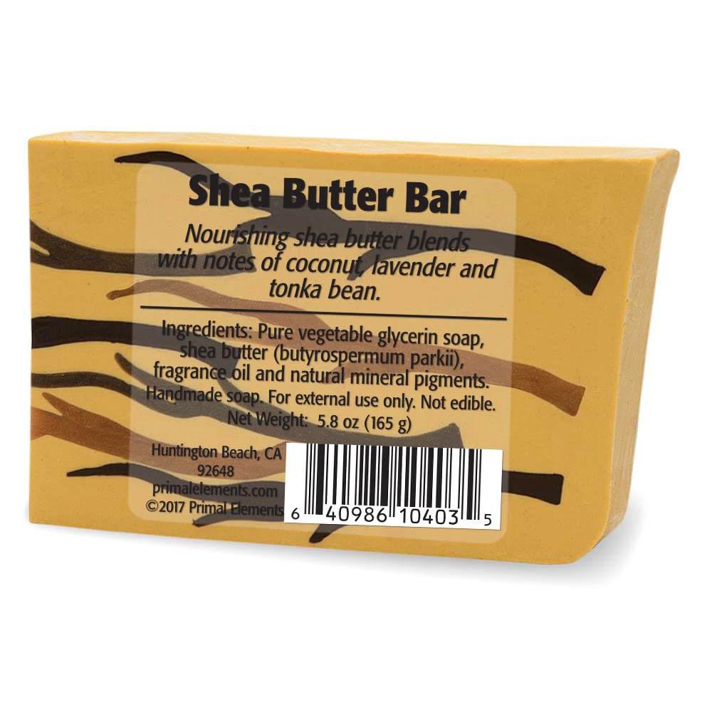Primal Elements Wrapped Bar Soap, Shea Butter, 5.8 Ounce Beauty & Personal Care Primal Elements