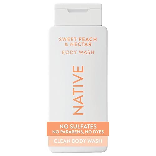 Native Sweet Peach & Nectar Scent 24-Hr Refreshing Clean Body Wash for Women & Men, for All Skin Types Incl. Sensitive, Leaves Skin Feeling Clean Beauty & Personal Care Native