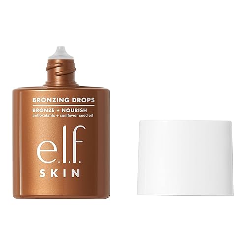 e.l.f. SKIN Bronzing Drops, Liquid Bronzer For Face & Skin, Creates A Sun-Kissed Glow, Infused With Vitamin E, Vegan & Cruelty-Free, Rose Gold Beauty & Personal Care e.l.f.
