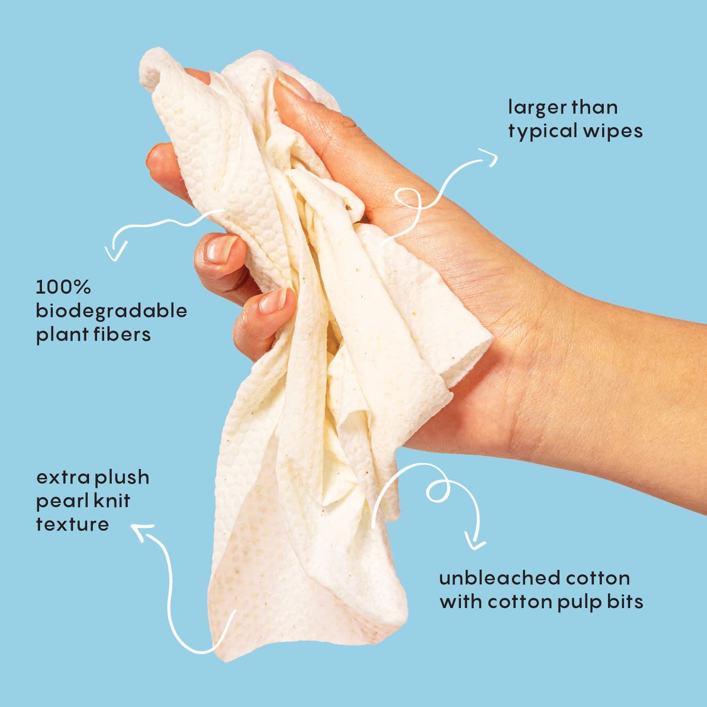 Calm Line Deodorant Wipes - 15ct Unscented Deodorant for Women w/Zinc, Prebiotics & Papaya - Individually Wrapped - Sweat Wipes for Gentle Beauty and Personal Care BUSYCO