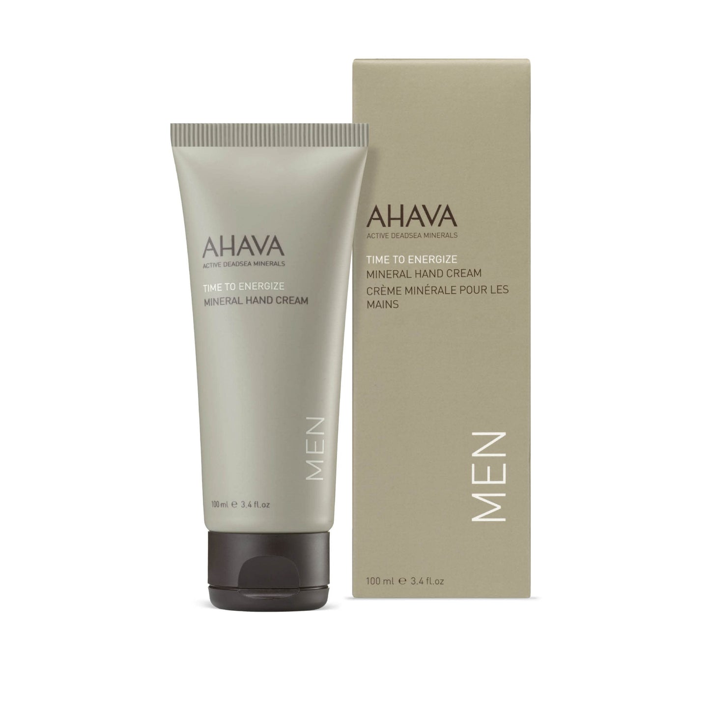 AHAVA Men's Mineral Hand Cream - Nourishing & Fast-Absorbing, Smoothes & Relieves Hands, Prevents Dryness, enriched with G-Force: Ginger Root Beauty & Personal Care AHAVA