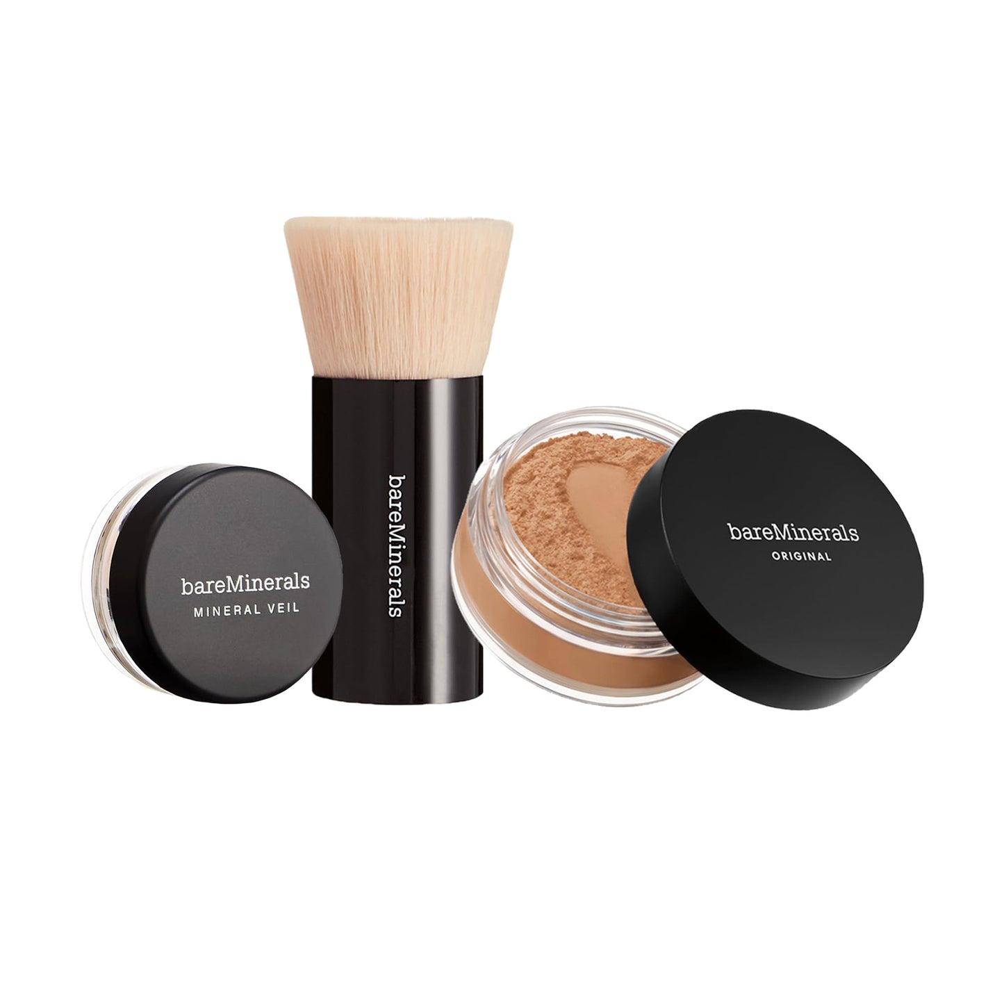 bareMinerals Original Get Started Kit 3-Piece Mineral Makeup Set, Medium Tan, Vegan, Cruelty-Free & Dermatologist-Tested Beauty & Personal Care bareMinerals