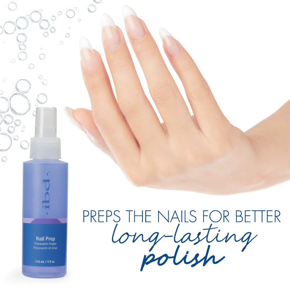 IBD Nail Prep Dehydate Spray - Nail Dehydrator & Cleanser for Acrylic, Gel & Dip Powder, Improves Bond Speed & Adhesion - 4 oz Beauty & Personal Care IBD