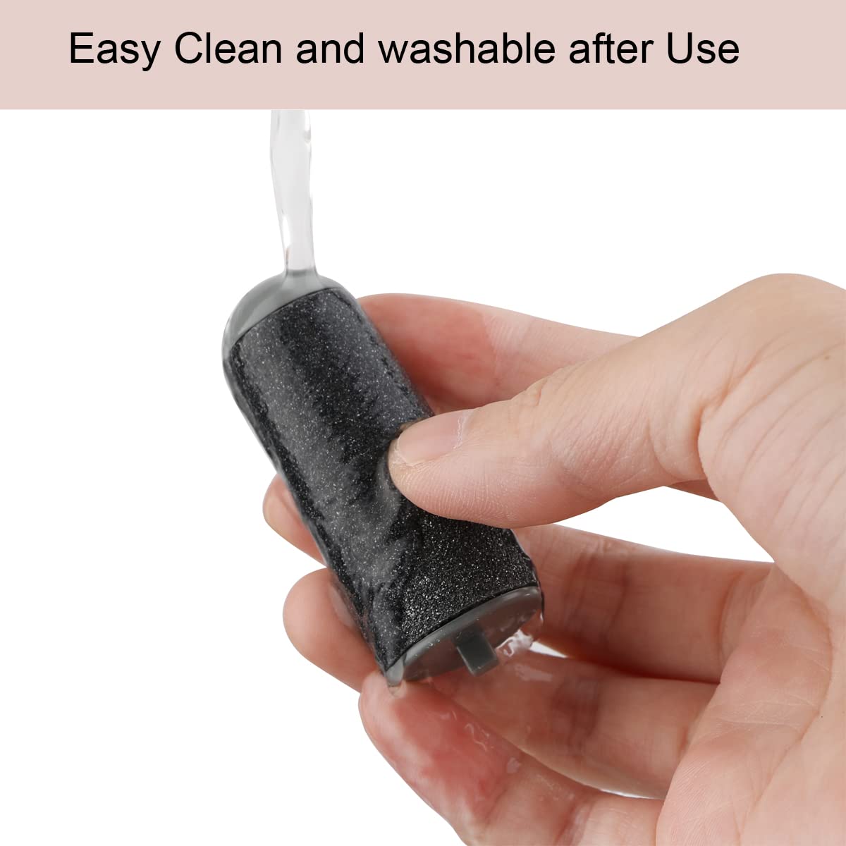 10 Pack Replacement Rollers Compatible with Finishing Touch Flawless Pedi Electric Tool File Include 2 Cleaning Brush (5 Black Coarse&5 Gray Fine) Beauty & Personal Care GOMINYUF