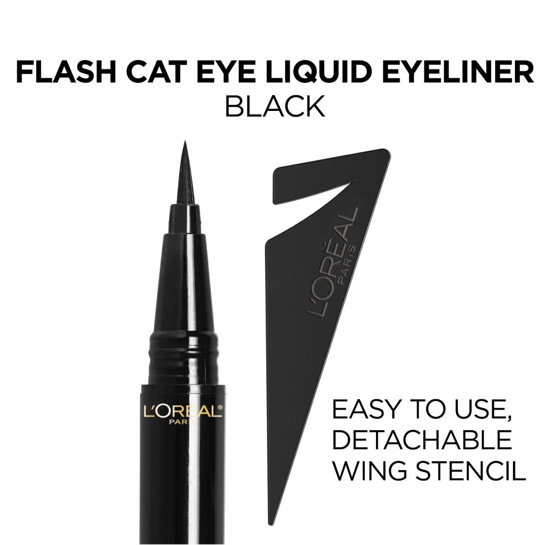L'Oreal Paris Makeup Infallible Flash Cat Eye Waterproof Liquid Eyeliner, Black, 0.44 oz. Beauty & Personal Care L'Oreal Paris