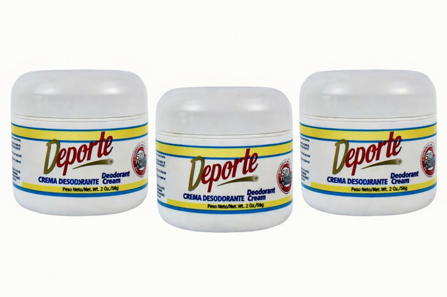 Deporte Deodorant Cream Unscented 2oz 3 Pieces Beauty and Personal Care Roldan