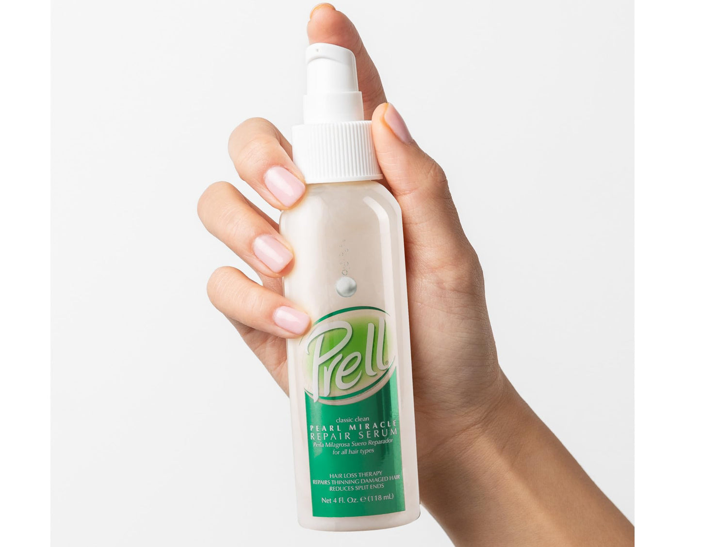 Prell Pearl Miracle Repair Serum - Intensive Hair Repair Serum Reduces Split Ends & Strengthens Weak Thinning Hair | 4 fl oz Beauty & Personal Care Prell