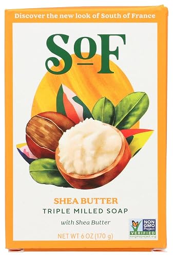 South Of France French Milled Bar Soap Shea Butter - 6 oz Beauty & Personal Care South Of France