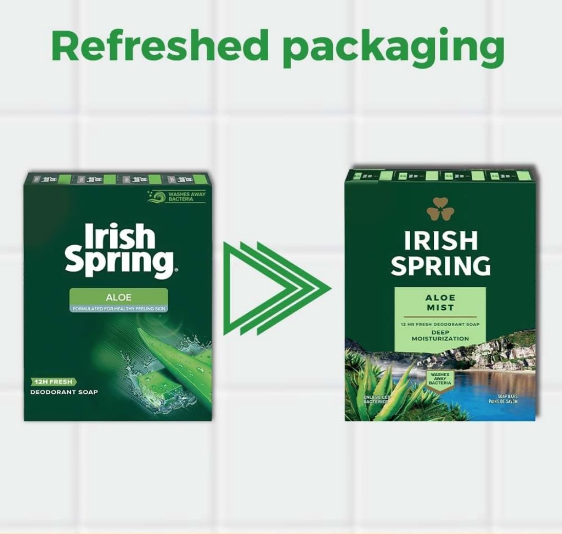 Irish Spring Aloe Bar Soap 3.75 Oz-pack of 20 Bars Beauty & Personal Care Irish Spring