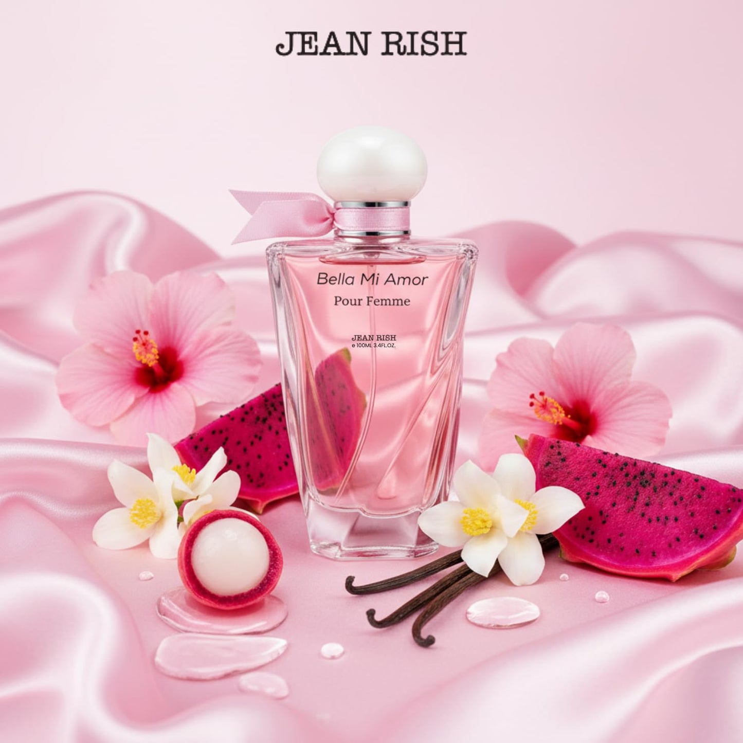 Jean Rish Bella Mi Amor Perfume for Women Eau De Parfum, Long-Lasting Luxury Fragrance, Made In USA - Hibiscus, Jasmine, Vanilla - 100ml / 3.4 oz Beauty & Personal Care Jean Rish