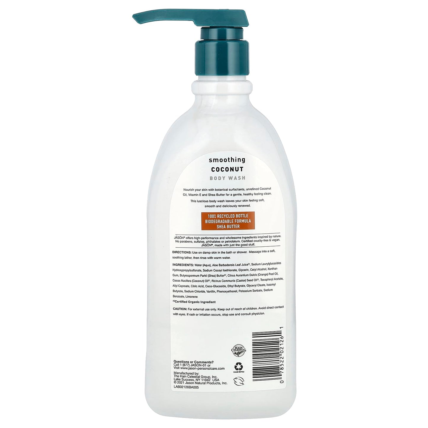 JASON, Smoothing Body Wash oz, Coconut, 30 Ounce Beauty & Personal Care JASON