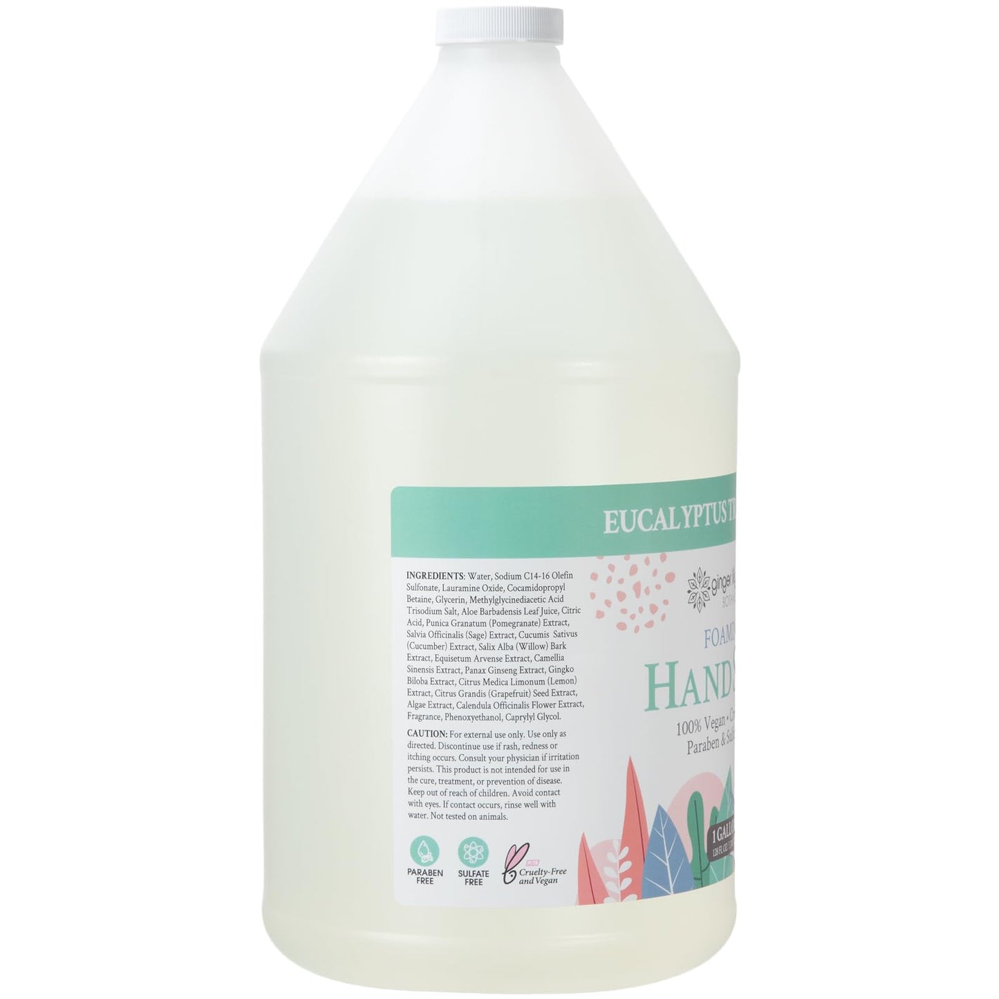 Ginger Lily Farms Botanicals All-Purpose Foaming Hand Soap Refill, 100% Vegan & Cruelty-Free, Eucalyptus Tranquility Scent, 1 Gallon (128 fl oz) Beauty & Personal Care Ginger Lily Farms