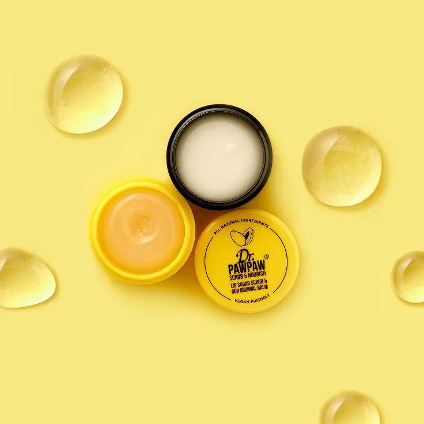 Dr. PawPaw Lip Scrub and Lip Balm Duo - Vegan Lip Scrub Exfoliator and Hydrating Lip Balm with Pawpaw, Aloe, Olive and Castor Oils - 0.55 oz Beauty and Personal Care Dr. PAWPAW ORIGINAL BALM