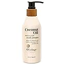 Oliology Coconut Oil Curl Cream - Defines & Enhances Curls & Waves | Botanically Infused | Conditions & Reduces Frizz | Made in USA, Cruelty Free Beauty & Personal Care Oliology