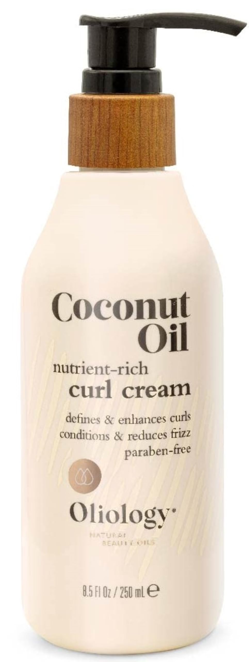 Oliology Coconut Oil Curl Cream - Defines & Enhances Curls & Waves | Botanically Infused | Conditions & Reduces Frizz | Made in USA, Cruelty Free Beauty & Personal Care Oliology