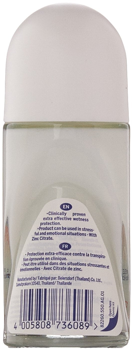 NIVEA Stress Protect Zinc Complex Deodorant Roll-on - 50ml/1.69 Ounces Beauty and Personal Care NIVEA